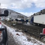 30 vehicles involved in weather-related crash.