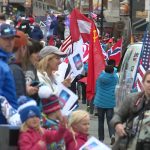 Thousands of people stood on both sides of Main Street to cheer and say congratulations.