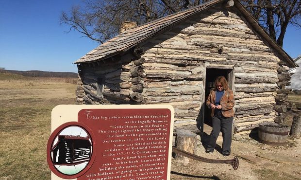The cabin at the "Little House on the Prairie" site is a re-creation built in 1977....