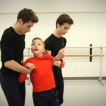 Ballet West dancers work with Ryan Sterner, a student in the Movement Mentor program.