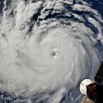 Astronaut on ISS snaps photos of Hurricane Florence spinning in the Atlantic Hurricane.