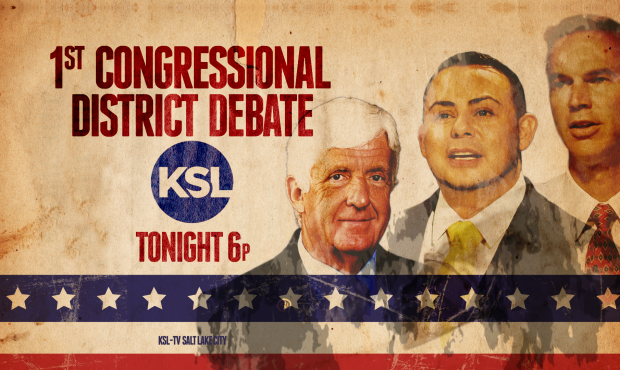 Rob Bishop, Lee Castillo and Eric Eliason will debate Wednesday in Logan...