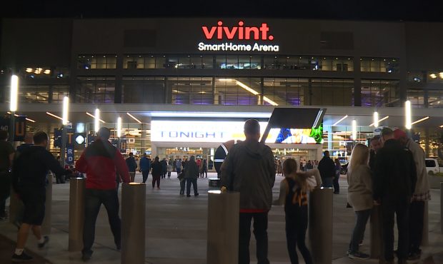 FILE: Fans entering Vivint Smart Home Arena....