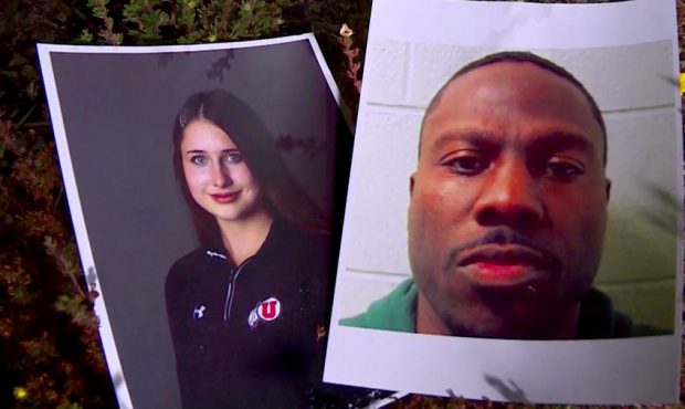 University of Utah student Lauren McCluskey and her killer, Melvin Rowland...