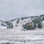 First snow at Solitude Mountain Resort - Oct. 5, 2018. Credit: Nate Lee
