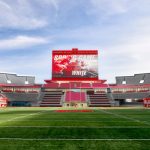 Artist rendering of the south end zone expansion project at Rice-Eccles Stadium. (Courtesy University of Utah)