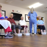 Elizabeth Huff said it's important for seniors to have their feet examined regularly.