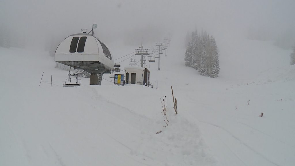 Powder Mountain Ski Resort had it's earliest opening in nearly a decade thanks to about 16 inches of snow that fell over a two-day period.