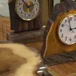 Some of Lamar Noorda's mantel clocks sit in his shed. (December 18, 2018)