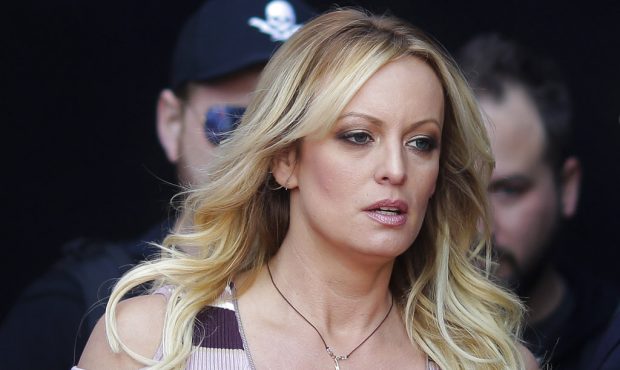 FILE - In this Oct. 11, 2018, file photo, adult film actress Stormy Daniels arrives for the opening...