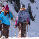 Carla Merrill snowshoes with some of her best girlfriends at Snowbird ski resort
