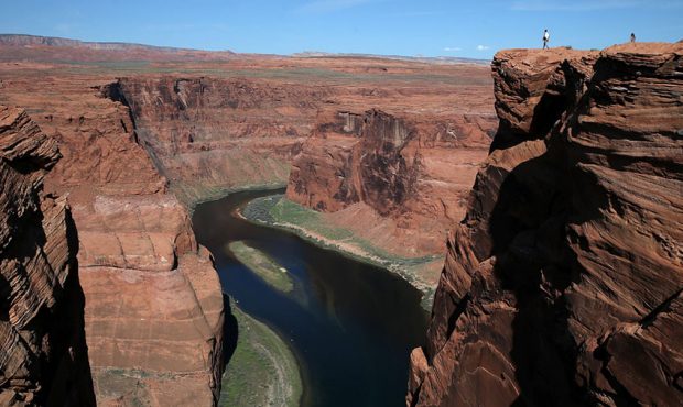 FILE: The Colorado River wraps around Horseshoe Bend on March 30, 2015 in Page, Arizona. (Photo by ...