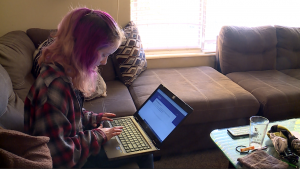 : Lilith Shlosman enrolled in a an online schooling program called Utah Virtual Academy as an alternative to attending high school in person.