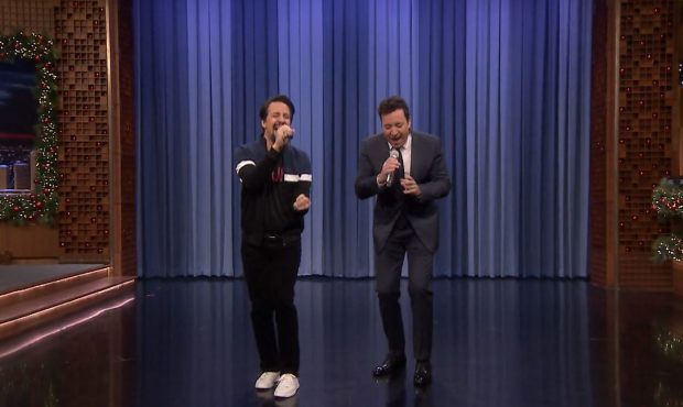 Lin-Manuel Miranda and Jimmy Fallon on Dec. 12th. Photo: The Tonight Show...