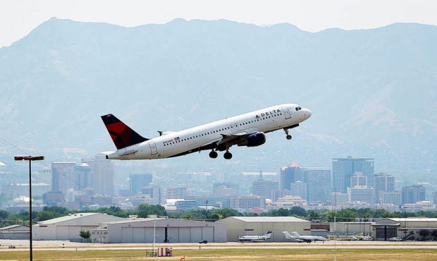FILE: An airplane takes off from Salt Lake City International Airport. (Laura Seitz, Deseret News)...