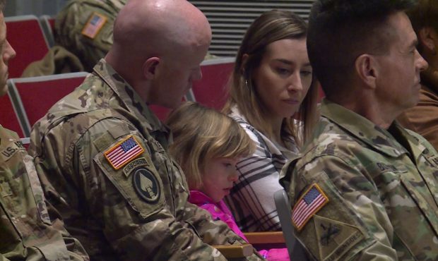 Members of the Utah National Guard are saying goodbye to their loved ones for a deployment that wi...
