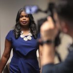 CHICAGO, ILLINOIS - FEBRUARY 22: Cook County State's Attorney Kim Foxx arrives for a press conference to announce that charges have been filed against singer R. Kelly on February 22, 2019 in Chicago, Illinois. Kelly has been charged with 10 counts of aggravated sexual abuse of four victims, at least three between the ages of 13 and 17.   (Photo by Scott Olson/Getty Images)