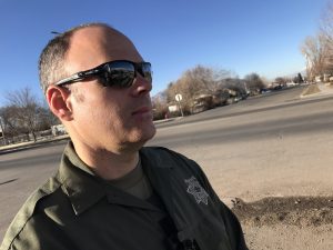 Utah County Sheriff's deputy Greg Sherwood revisits the site where he was shot in 2014.