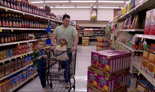 Jason Dunnigan calls himself "The Modern Dad" by sharing all household chores like grocery shopping...