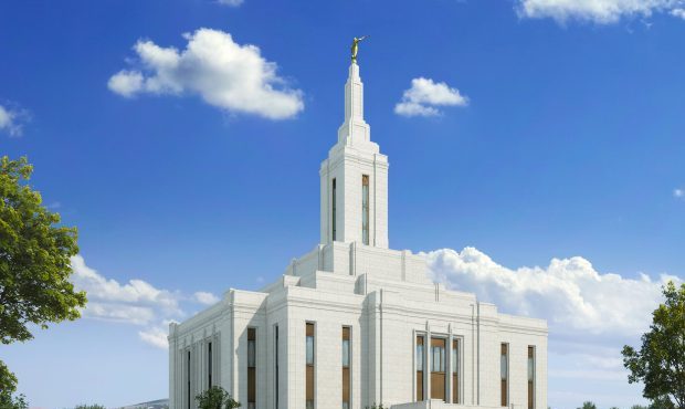 Artist's rendering of the Pocatello Idaho Temple. Photo by Intellectual Reserve, Inc....