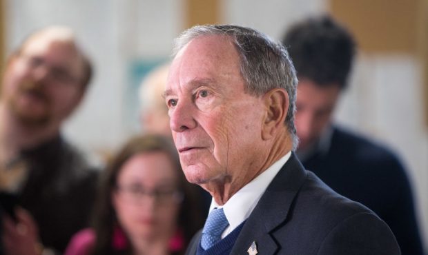 NASHUA, NH - JANUARY 29: Former New York City Mayor Michael Bloomberg speaks with the media after t...