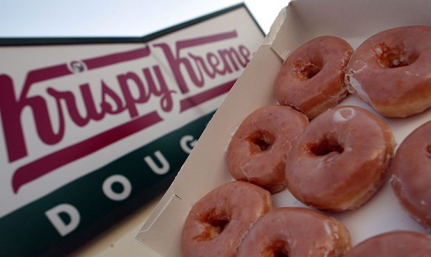 MIAMI - MAY 17: Glazed Krispy Kreme doughnuts are seen May 17, 2004 in Miami, Florida. Krispy Kreme...