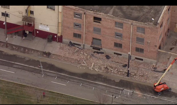 Multiple buildings along the Wasatch Front sustained damage after an earthquake near Magna....