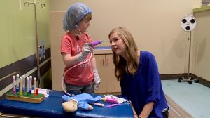 Intermountain Healthcare's Jordan Anderson said they use real medical supplies to help explain to make children feel more comfortable in the hospital.