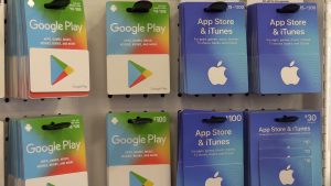 In many cases, scammers will demand $100 Google Play or Apple iTunes gift cards.