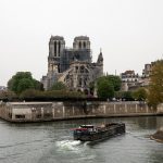 PARIS, FRANCE - APRIL 16:  A general view of Notre-Dame Cathedral following a major fire yesterday on April 16, 2019 in Paris, France. A fire broke out on Monday afternoon and quickly spread across the building, causing the famous spire to collapse. The cause is unknown but officials have said it was possibly linked to ongoing renovation work. (Photo by Dan Kitwood/Getty Images)