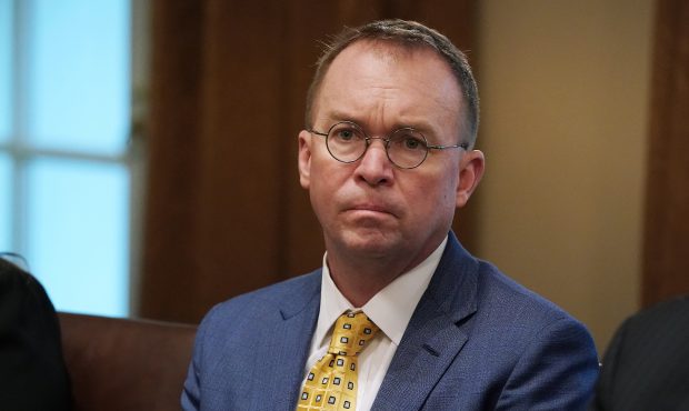 WASHINGTON, DC - APRIL 02: Acting White House Chief of Staff Mick Mulvaney attends a bilateral meet...