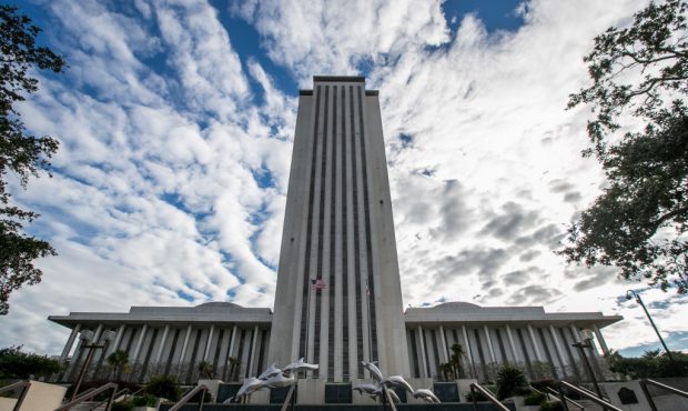 TALLAHASSEE, FL - NOVEMBER 10: A view of the Florida State Capitol building on November 10, 2018 in...