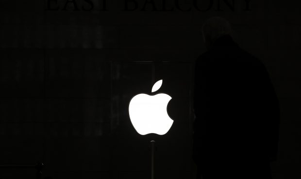 NEW YORK, NY - JANUARY 29: An Apple logo is displayed in an Apple retail store in Grand Central Ter...