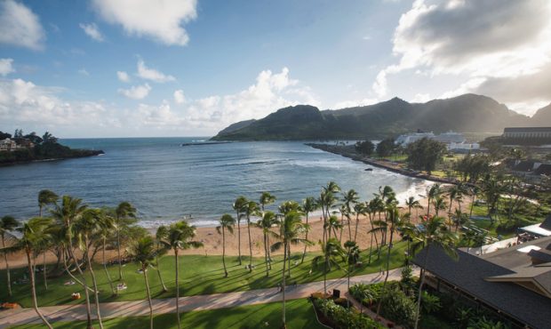 Tropical Resort View in Lihue, Kauai (horizontal)...