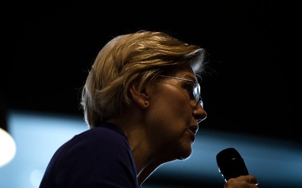 FILE: Sen. Elizabeth Warren (D-MA) (Photo by Stephen Maturen/Getty Images)...