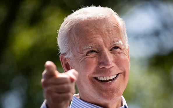 Democratic presidential candidate, former U.S. Vice President Joe Biden speaks during a campaign ki...