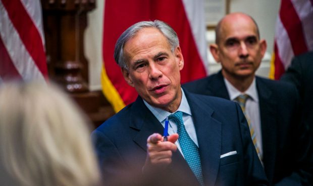 AUSTIN, TX - MAY 24: Texas Governor Greg Abbott holds a roundtable discussion with victims, family,...