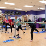 Ballet barre class is a hybrid fitness class combining class ballet moves with Pilates and yoga.