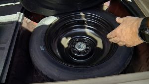 A crucial step in prepping your car for a road is making sure not only that you have a spare, but that it also is inflated properly.