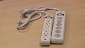 Power strips and surge protectors are often sold side-by-side and look very similar, but only the protector will guard your gear against surges.