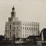 The St. George Utah Temple circa 1900