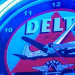 De Vlugt says airlines used to create many items like this branded clock, using them as a form of marketing.
