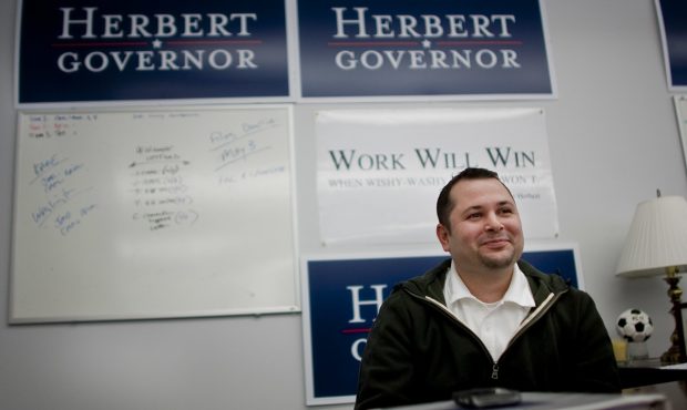 FILE: Joseph Demma, campaign manager for Gov. Gary Herbert, at the Herbert campaign headquarters in...
