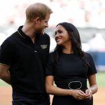 LONDON, ENGLAND - JUNE 29:  Prince Harry, Duke of Sussex and Meghan, Duchess of Sussex attend the Boston Red Sox vs New York Yankees baseball game at London Stadium on June 29, 2019 in London, England. The game is in support of the Invictus Games Foundation. (Photo by Peter Nicholls - WPA Pool/Getty Images)