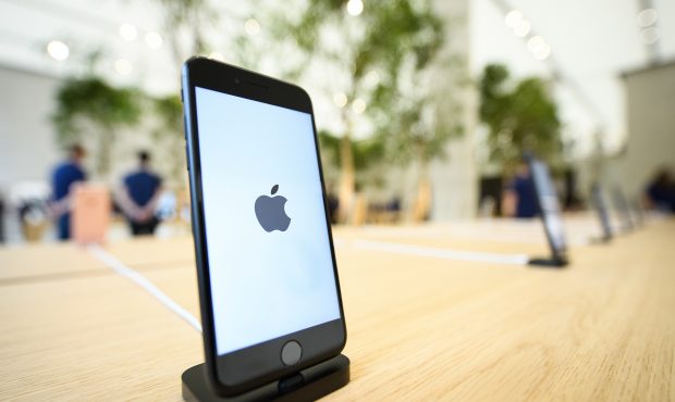 LONDON, ENGLAND - OCTOBER 13:  An Apple iPhone 7s is seen in the upgraded Apple store on Regent Str...