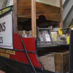 Anderson's "Watkins Remedies" wagon is filled with age-appropriate items.
