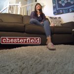 Sitting on a chesterfield