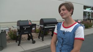 Candace Heward of cooking supply store, Gygi, suggests new grillers try an affordable charcoal grill first.
