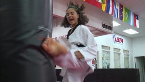 Angelina Claudette practices at Amy's Martial Arts in Orem.