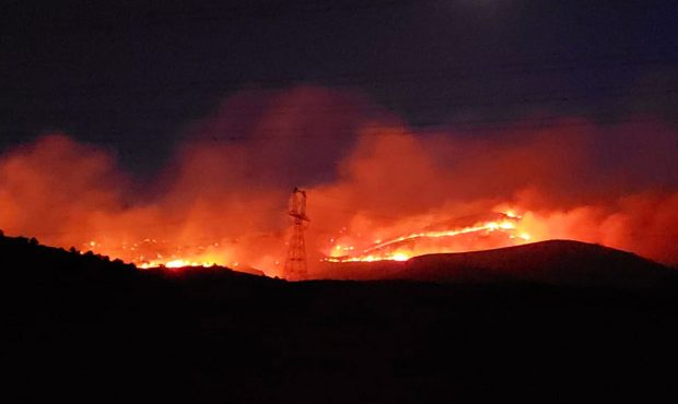 FILE: Box Elder County wildfire (Image courtesy Utah Fire info)...